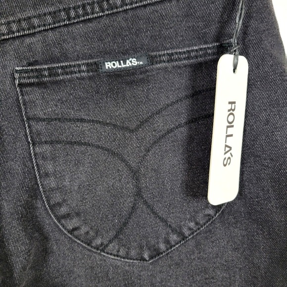 Rolla's Mirage High Rise Denim Shorts Stone Black Size 32 Free People - Picture 3 of 10